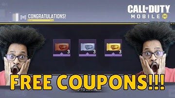 FREE coupons redeem codes!!! | Redemption Center | Call of Duty Mobile