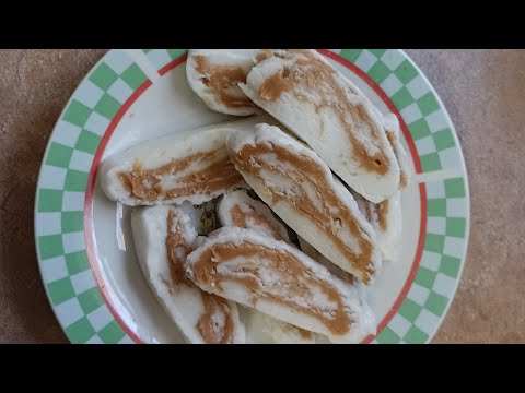 TATOR CANDY EASY PEANUT BUTTER PINWHEES DEPRESSION ERA RECIPE by LAZY MAY'S COUNTRY KITCHEN