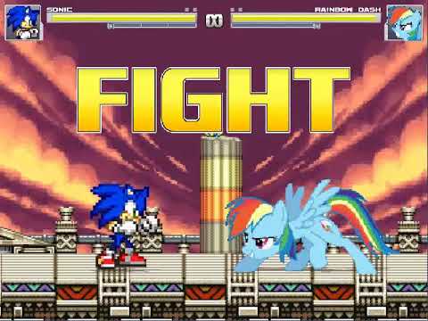 Mugen Request ABAB Sonic Vs MVC Rainbow Dash