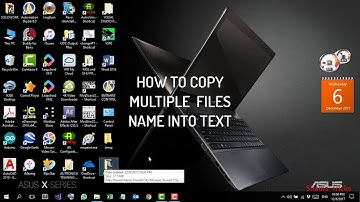 HOW TO COPY MULTIPLE FILES NAME INTO TEXT FILE