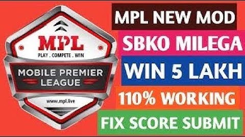 🔥🔥 Mod apk 1. 0.47| Mpl Pro App 2019 New game Unlimited Trick | Unlimited Token And Money