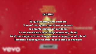 Video thumbnail of "Noriel - Quieres Enamorarme (Letra) feat. Bryant Myers, Juhn & Baby Rasta"