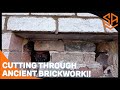 CUTTIN G A WINDOW THROUGH ANCIENT BRICKWORK !