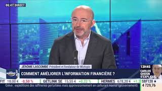 L'interview Good morning Business de Jérôme Lascombe, Président de Wiztrust