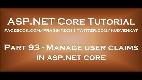 Gebruikersclaims beheren in ASP.NET Core