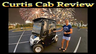 Curtis Cab Review - Pros and Cons of the Curtis Cab on our golf cart #CurtisCab #TheVIllages