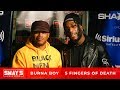 Burna Boy Spits Fire on the 5 Fingers of Death on Sway in the Morning | Sway's Universe