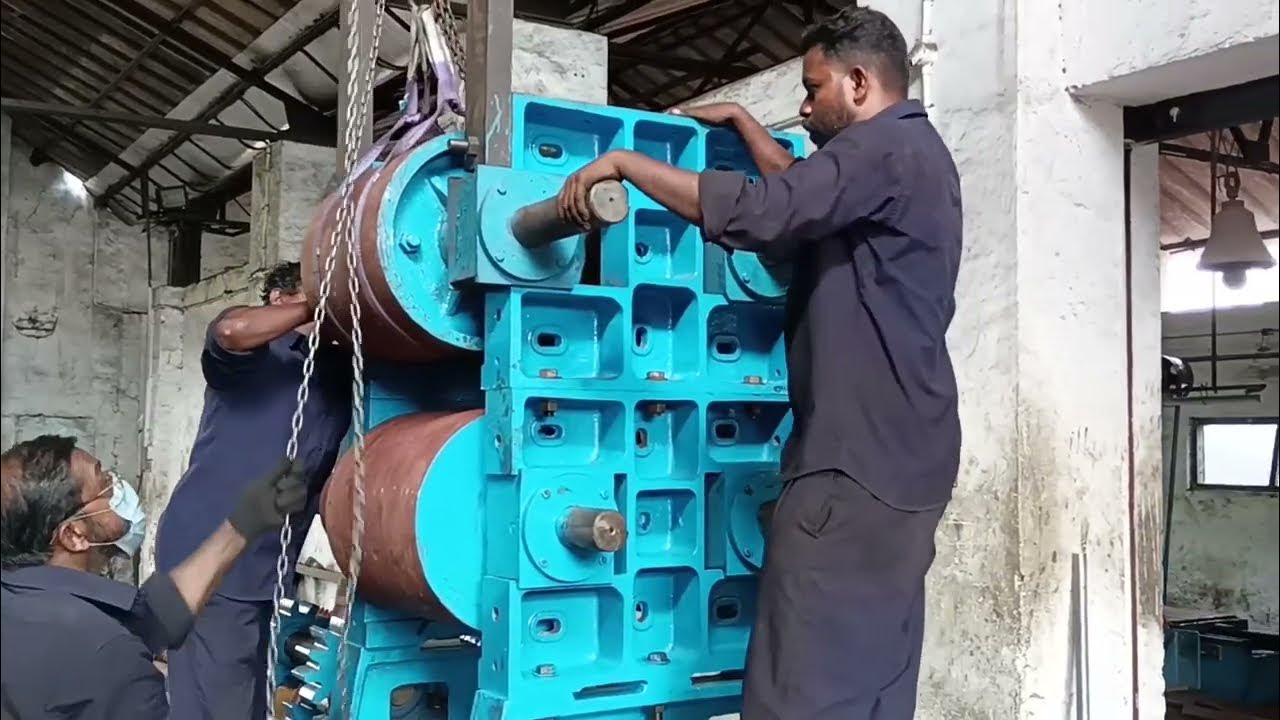 PUG MILL Clay bricks making machine Double set machine assembly SASI FOUNDRY Kollam