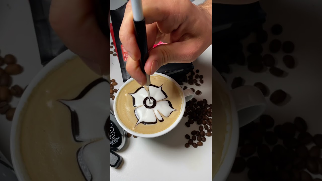 How to make butterfly latte art at home