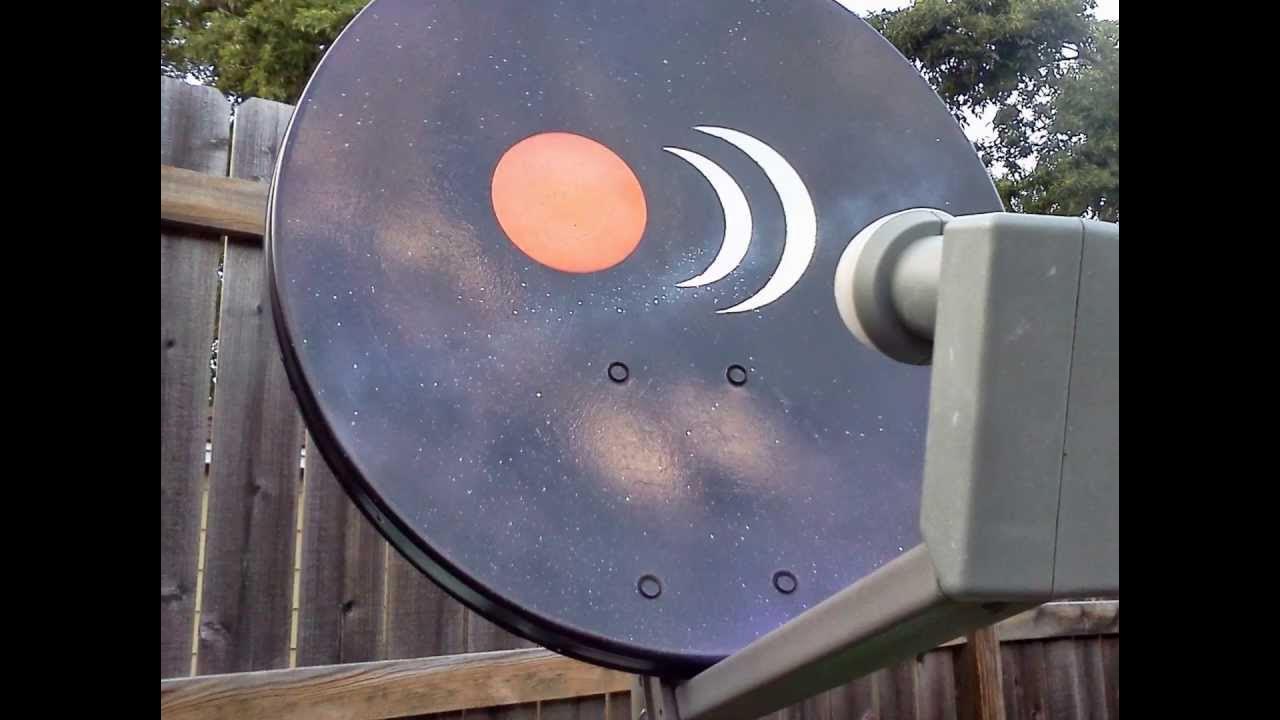 AntennasDirect Satellite Dish Spray paint Art YouTube