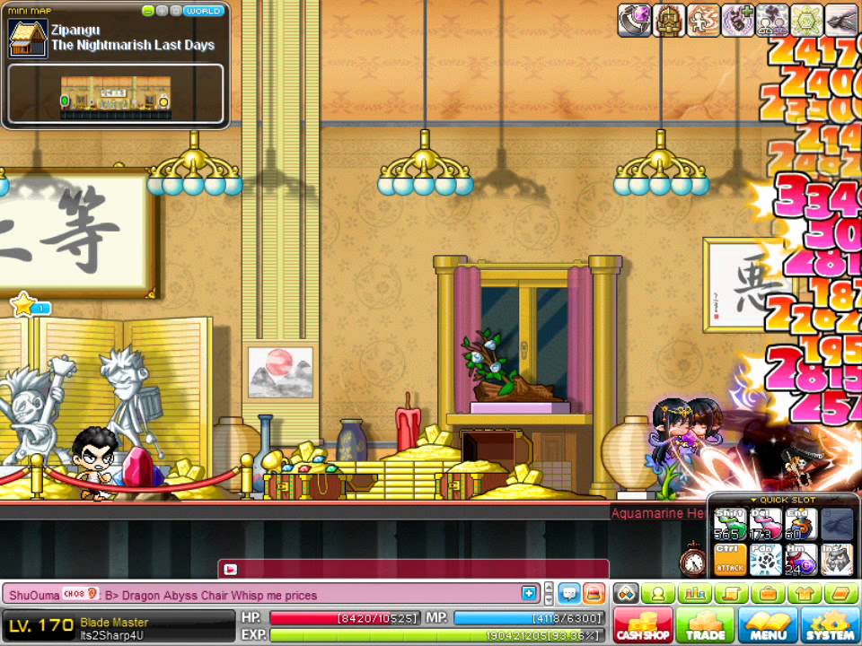 Maple Story: Its2Sharp4U VS The Boss(Gunboss)