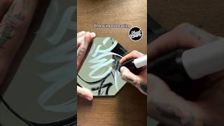 ENGRAVED MIRROR HANDSTYLE 😳 #graffiti #graffitiart #shorts