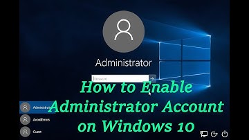 enable and disabled administrator account/using command prompt.