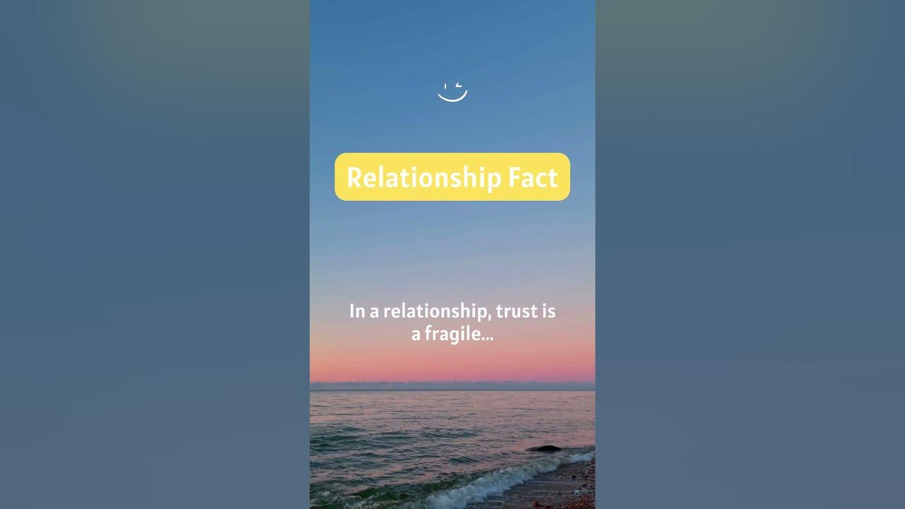 In a relationship, trust is a fragile... crystal vase; once broken, it's never quite the same