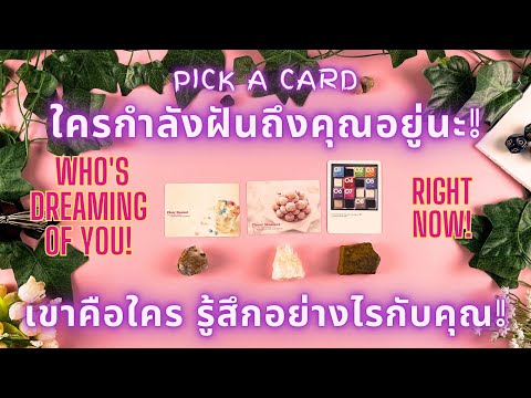 ใครกำลังฝันถึงคุณอยู่นะ! เขาคือใคร รู้สึกอย่างไรกับคุณ! ✨PICK A CARD WHO'S DREAMING OF YOU!✨🔮