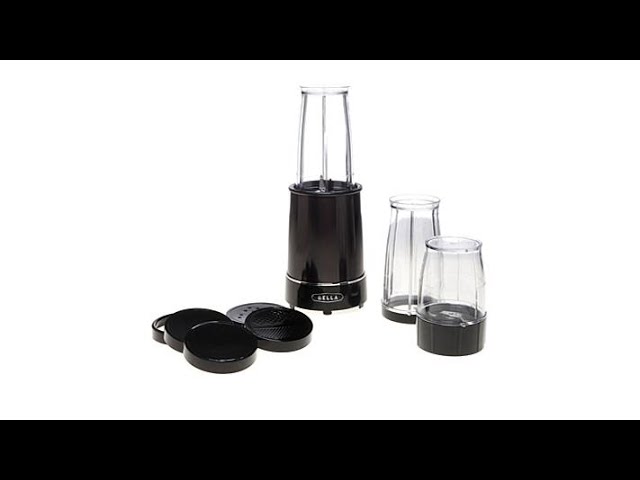 Sensio Bella Rocket Blender - Black/Silver - w/accessories ~