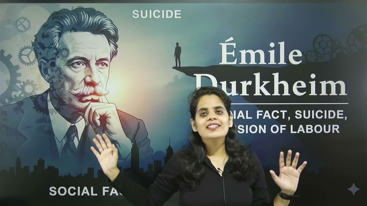 Emile Durkheim | Social fact, Division of Labour, Suicide | UGC NET | By Asmita Nayak