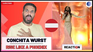 CONCHITA WURST m/v “Rise Like a Phoenix" REACTION | AUSTRIA 🇦🇹 EUROVISION 2014