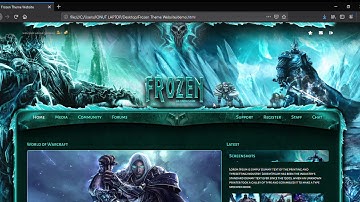 Frozen Theme Website HTML & CSS Coded