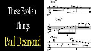 Paul Desmond - These Foolish Things w/ Dave Brubeck Quartet (Live At Oberlin) chords