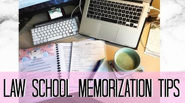 LAW SCHOOL | Memorization Tips Closed Book Exams | J Wong