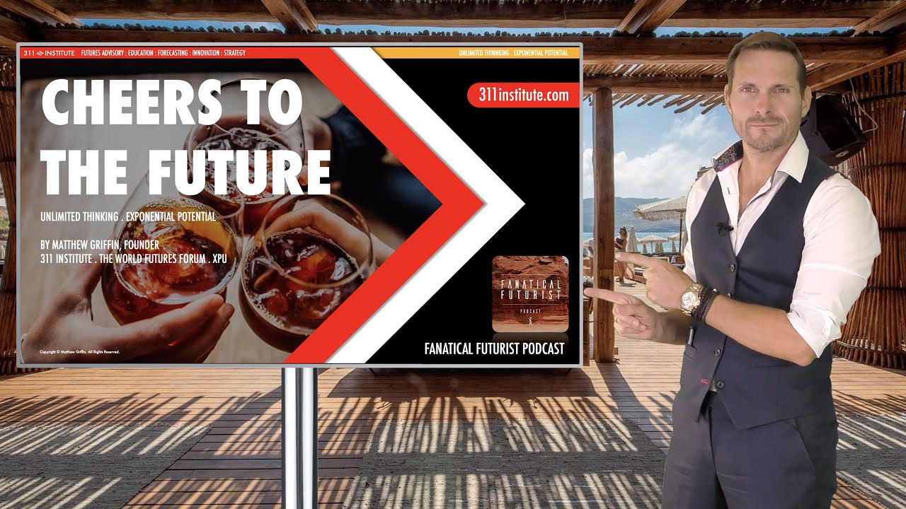 Matthew Griffin on stage: Cheers to the Future