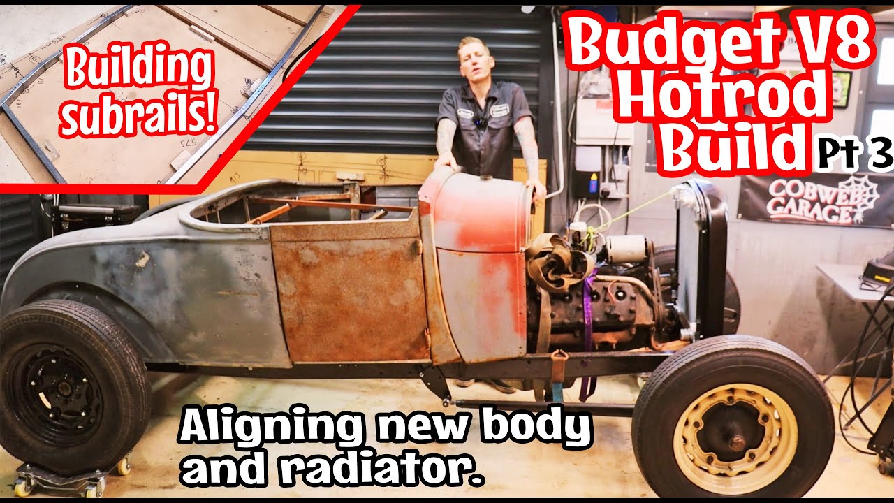 Сборка бюджетного V8 Hotrod - Часть 3. Сборка подрамников для кузова родстера модели A и установк...