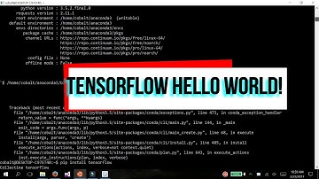 ML101 Tensorflow Hello World!