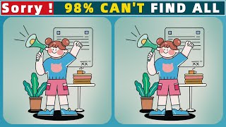 【Spot the difference】99% of people can't find all the differences!|Find 4 Differences|66
