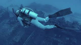 Deep and Big Shipwreck in Rota island, Northern Mariana Islands (US). 沈船ダイビング【松運丸】Apeman A100 screenshot 5