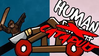 More Like Human Catapult! | Human Fall Flat Multiplayer Gameplay Part 8 | Carbon Knights