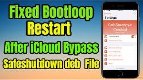 Install SafeShutdown Error Fix not Install hang on logo when Restart device After Bypass iCloud