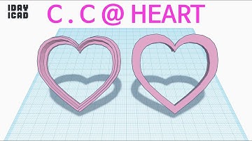 [1DAY_1CAD] COOKIE CUTTER @ HEART (Tinkercad : Know-how / Style / Education)
