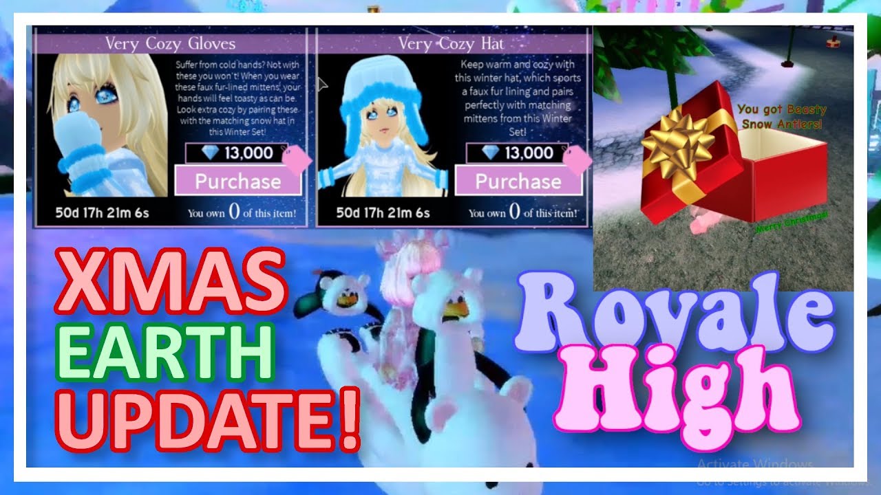 New Christmas Realm W More Accessories Update Roblox Royale High Update Youtube - roblox royale high updates for christmas 2019