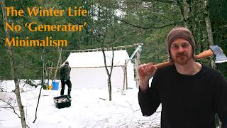 2. Just Live in a Prospector Tent. Daily Off Grid  Winter Life. Journey to an Off Grid House Build!