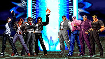 [KOF Mugen] Kyo Kusanagi Team vs Ryuji Yamazaki Team
