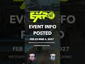 2027 CueSports International Expo Event Info Posted #shorts