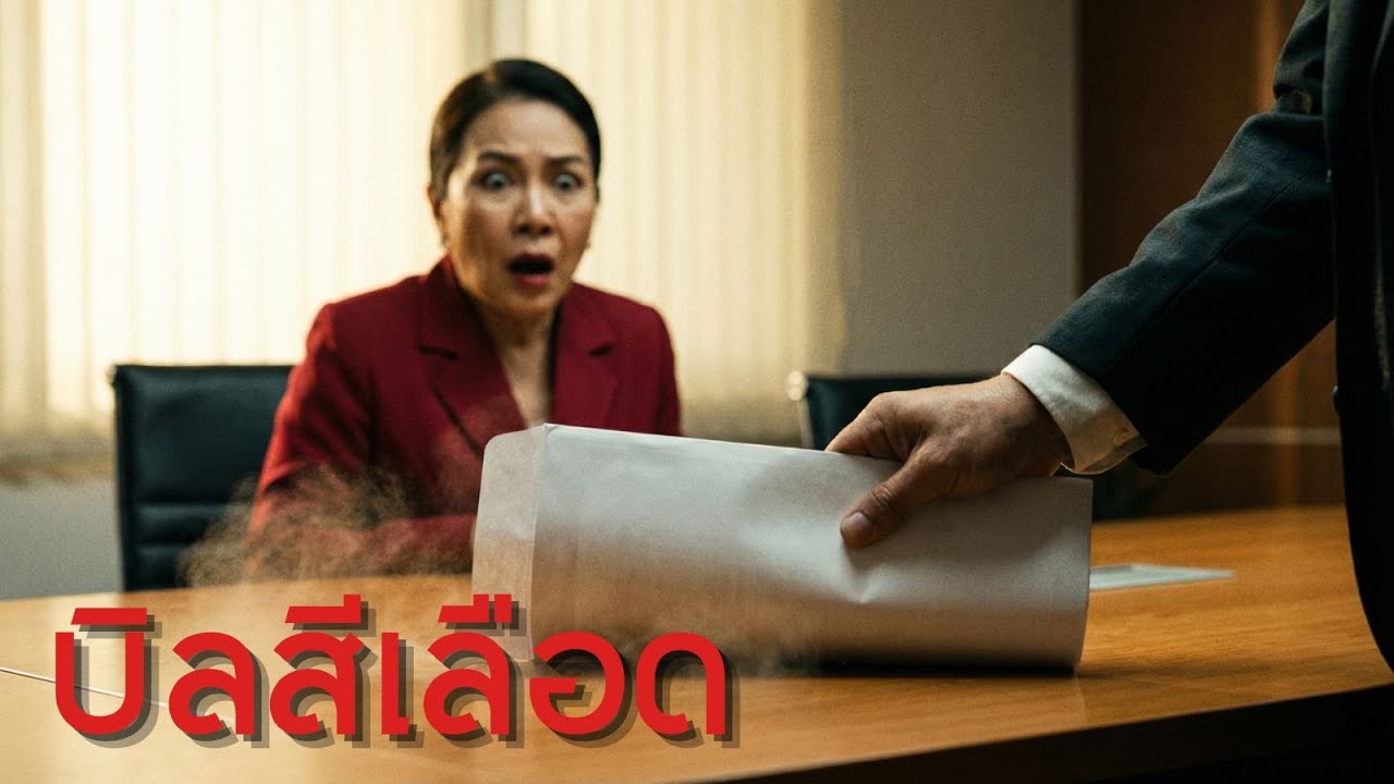 บิลสีเลือด | #เรื่องสั้นสะท้อนสังคม, #กรรมตามสนอง, #ดราม่าออฟฟิศ, #จับโกง, #มนุษย์ป้า