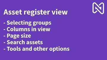 nettTracker - general view of the asset register