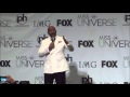 Steve Harvey Apologizes to Media During Press Conference for Crowning Wrong Miss Universe 2015