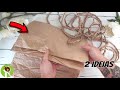 DIY | 2 Ideias com Papel kraft ou Saquinho de Pão