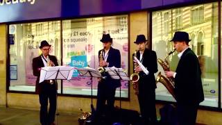 The Cigar Cutters Sax Quartet - Itsbynne Reel (Michael Brecker)