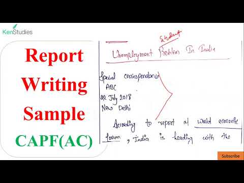 report writing capf example