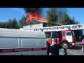 Сгорел жилой дом в поселке Дивный (23.08.14)