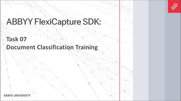 ABBYY FlexiCapture SDK Tutorial: Document Classification Training