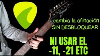 cambia la afinacion de tu guitarra con guitar tuna SIN la version pro