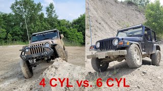 Jeep TJ 4 Cylinder vs. 6 Cylinder Wrangler Comparison - YouTube