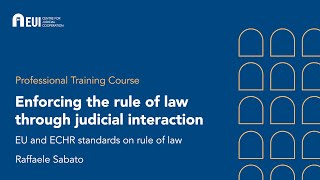Enforcing the rule of law through judicial interaction techniques | Raffaele Sabato