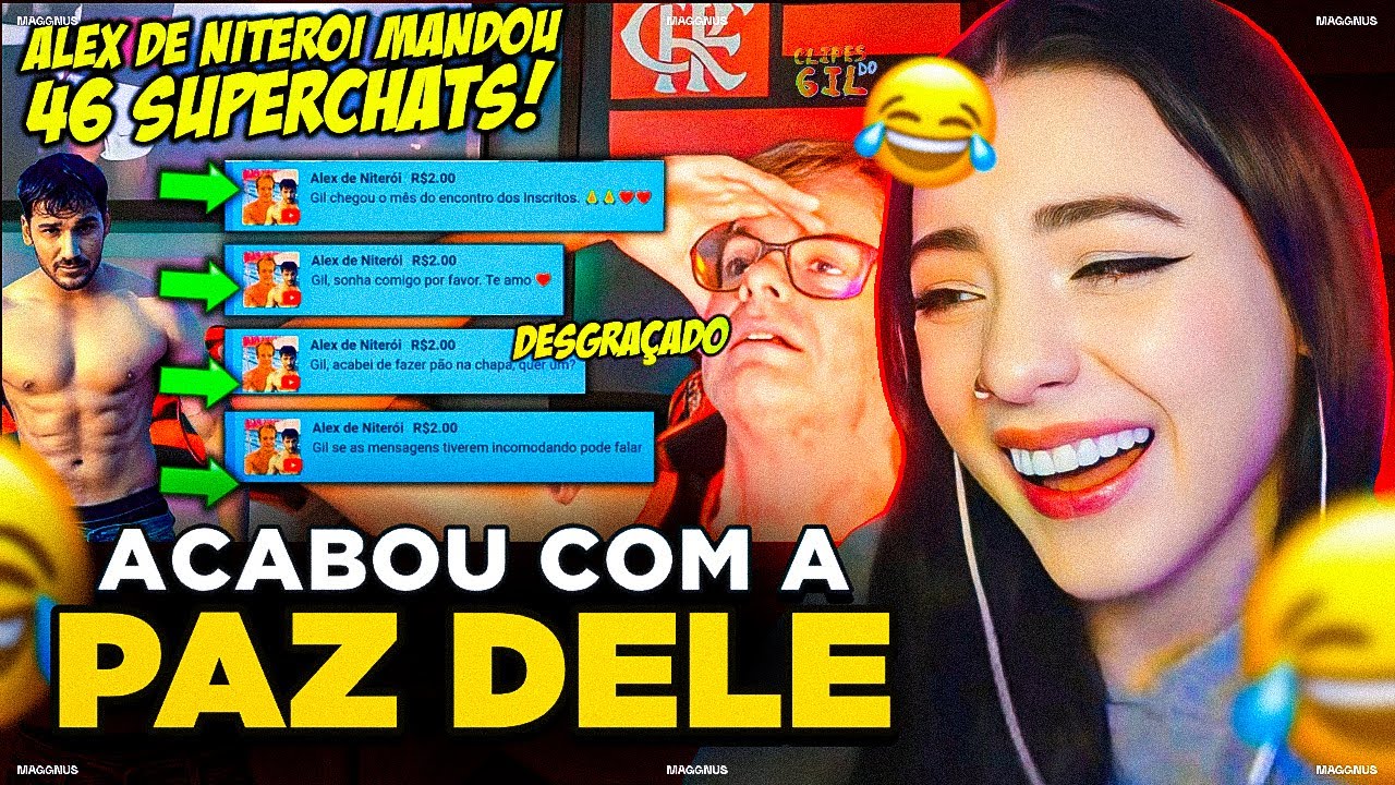 ALEX DE NITEROI CONFIRMOU ENCONTRO DE INSCRITOS! MANDOU 46 SUPERCHATS! ‹ Ellen reagindo ›