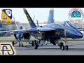 Blue Angels F/A-18 Super Hornets Arrive for the 2021 Fort Lauderdale Air Show to Celebrate 75 Years